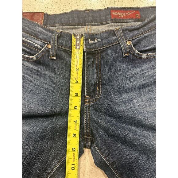 Blue 2 Made in California Jeans Stretch Bootcut Size 28 x 31 Dark Wash USA - Picture 7 of 16